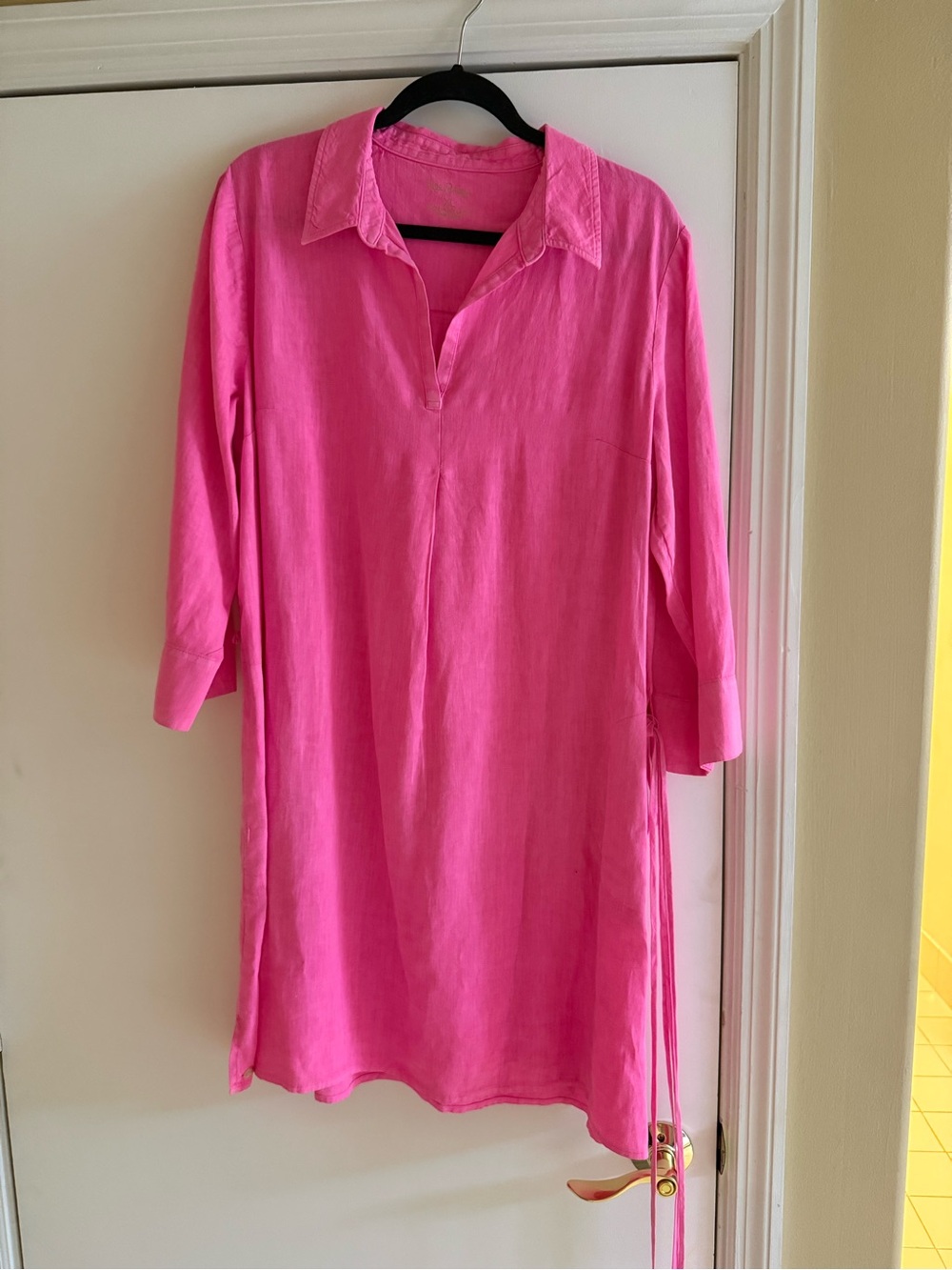 Lilly Pulitzer Pilar Linen Tunic Dress Aura Pink